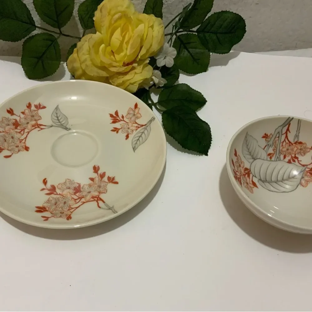 Castleton China Demitasse Cup & Saucer Mandalay Pattern By Ching Chih Yee G4